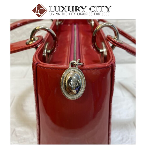 [Luxury City] Preloved Christian Dior Lady Dior Patent Leather With Strap