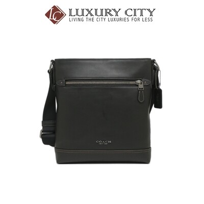 [Luxury City] Coach Graham Flat Crossbody Black Coach-F78147