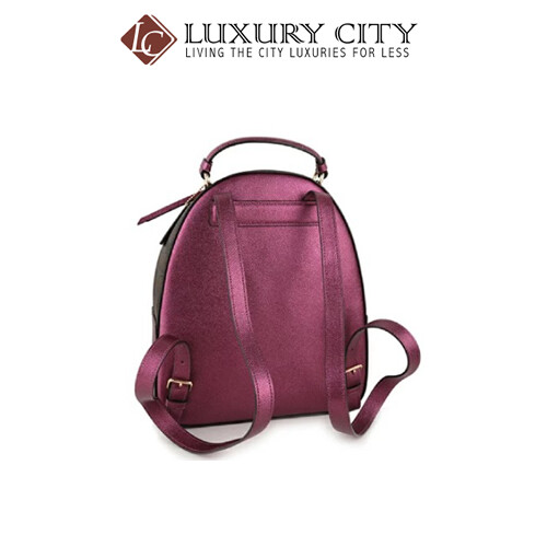 [Luxury City] Coach Jordyn Backpack In Signature Canvas Dark Purple Coach-F85029