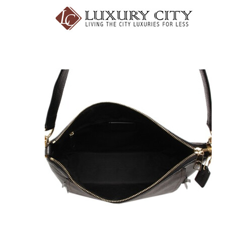 [Luxury City] Coach Marlon Hobo In Signature Canvas Black Coach-F79993