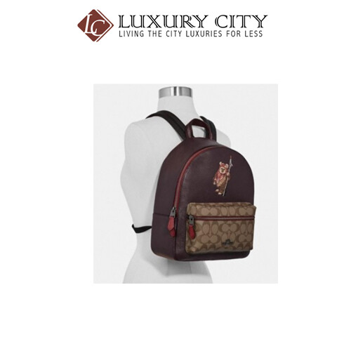 [Luxury City] Star Wars X Coach Medium Charlie Backpack In Signature Canvas With Ewok Coach-F88014