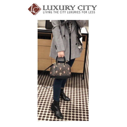 [Luxury City] Coach Mini Sierra Satchel In Signature Canvas With Party Mouse Print Coach-F87662