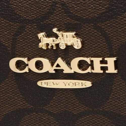 [Luxury City] Coach Marlon Hobo In Signature Canvas Black Coach-F79993
