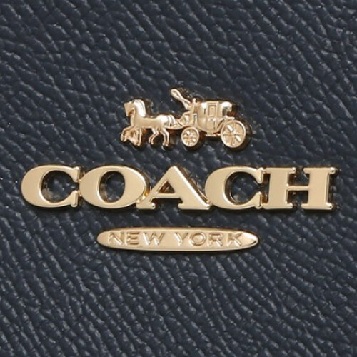 [Luxury City] Coach Zip Top Tote Navy Coach-F83857