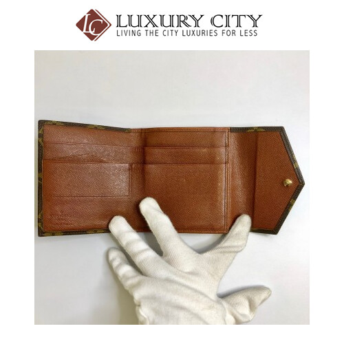 [Luxury City] Preloved Vintage Louis Vuitton Monogram Double Sided Short Wallet
