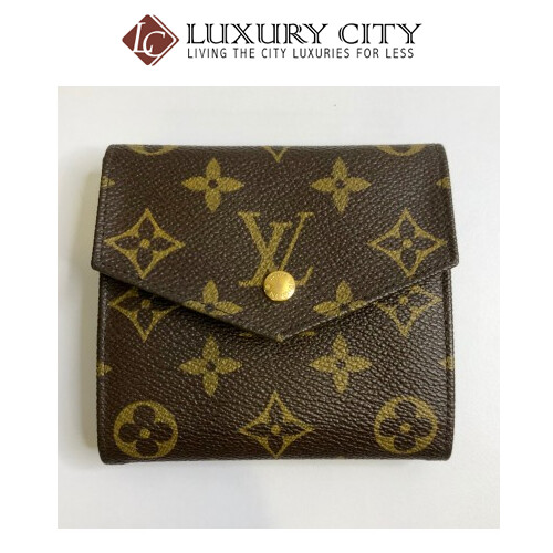 [Luxury City] Preloved Vintage Louis Vuitton Monogram Double Sided Short Wallet