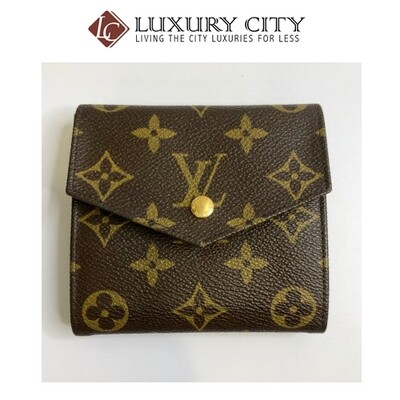 [Luxury City] Preloved Vintage Louis Vuitton Monogram Double Sided Short Wallet