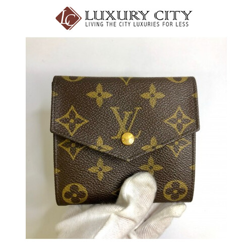 [Luxury City] Preloved Vintage Louis Vuitton Monogram Double Sided Short Wallet
