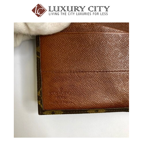 [Luxury City] Preloved Vintage Louis Vuitton Monogram Double Sided Short Wallet
