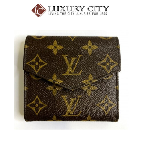 [Luxury City] Preloved Vintage Louis Vuitton Monogram Double Sided Short Wallet