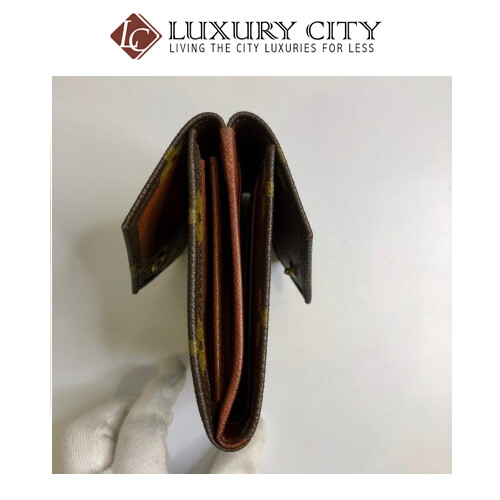 [Luxury City] Preloved Vintage Louis Vuitton Monogram Double Sided Short Wallet
