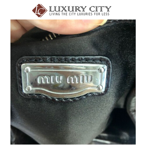 [Luxury City] Preloved Used Miumiu Full Leather Shoulder Carry Bag