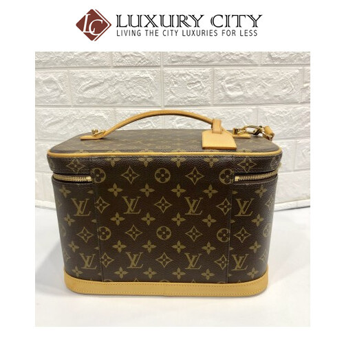 [Luxury City] Preloved Vintage Louis Vuitton Cosmetic Bag with Strap
