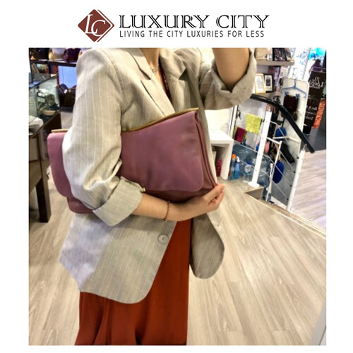 [Luxury City] Preloved Miu Miu Full Leather Clutch Bag