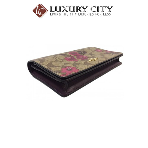 [Luxury City] Coach Hayden Foldover Crossbody Clutch In Signature Canvas With Victorian Floral Print Coach-F87765