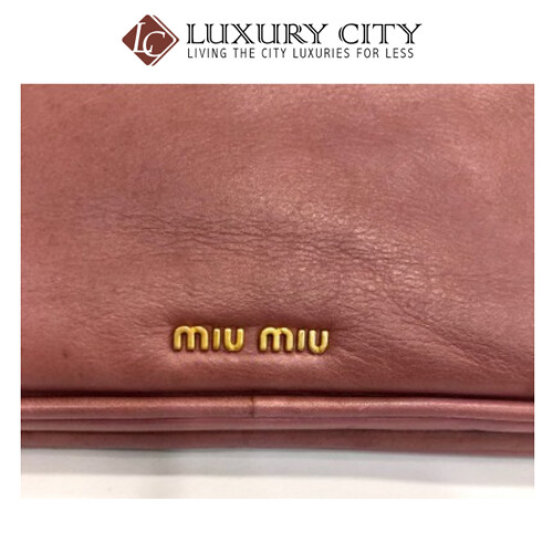 [Luxury City] Preloved Miu Miu Full Leather Clutch Bag