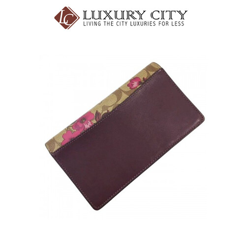 [Luxury City] Coach Hayden Foldover Crossbody Clutch In Signature Canvas With Victorian Floral Print Coach-F87765