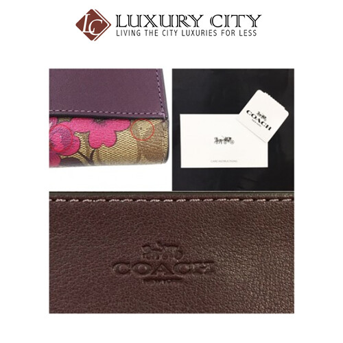 [Luxury City] Coach Hayden Foldover Crossbody Clutch In Signature Canvas With Victorian Floral Print Coach-F87765