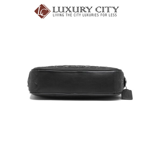 [Luxury City] Coach Graham Crossbody In Signature Leather Black Coach-F50713