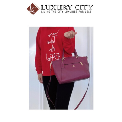 [Luxury City] Coach Prairie Satchel Dark Purple Coach-F79997