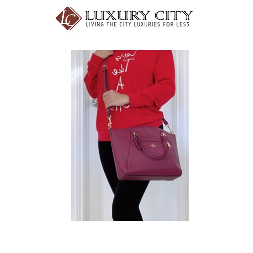 [Luxury City] Coach Prairie Satchel Dark Purple Coach-F79997