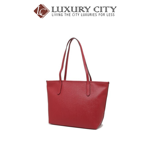 [Luxury City] Coach Zip Top Tote Red Coach-F83857