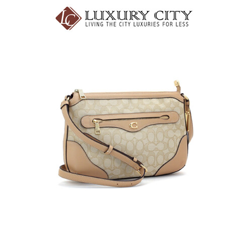 [Luxury City] Coach Ivie Messenger In Signature Jacquard Coach-F73326