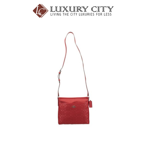 [Luxury City] Coach File Crossbody In Signature Nylon Red Coach-F73187