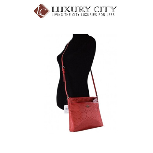 [Luxury City] Coach File Crossbody In Signature Nylon Red Coach-F73187