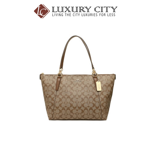 [Luxury City] Coach Ava Tote In Signature Coach-F58318 (Mahogany)