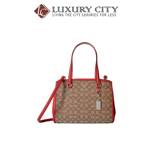 [Luxury City] Coach Stanton Carryall In Signature Red Coach-F36912