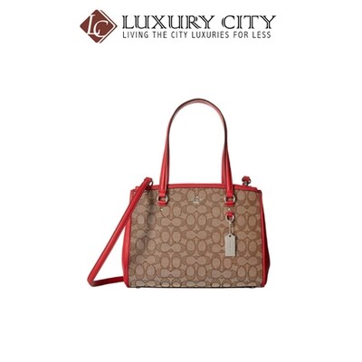 [Luxury City] Coach Stanton Carryall In Signature Red Coach-F36912