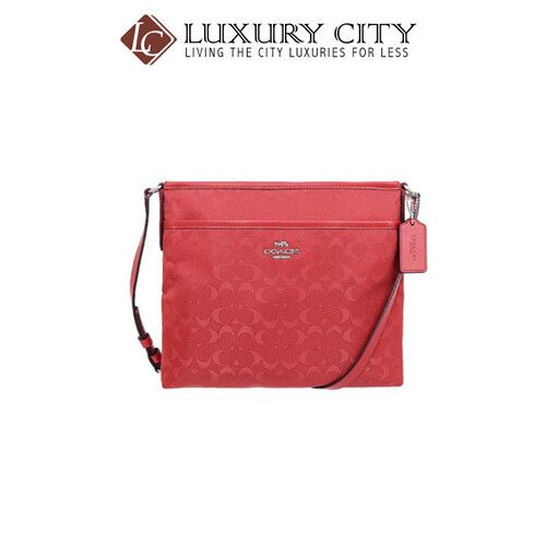 [Luxury City] Coach File Crossbody In Signature Nylon Red Coach-F73187