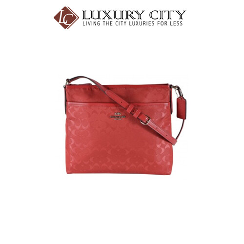 [Luxury City] Coach File Crossbody In Signature Nylon Red Coach-F73187