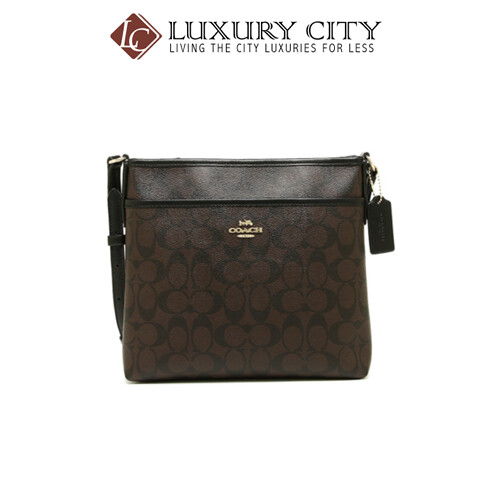 [Luxury City] Coach File Crossbody In Signature Canvas Coach-F29210 (Mahogany)
