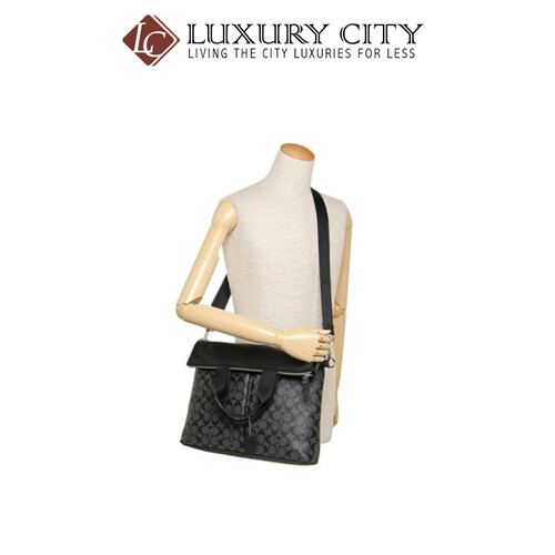 [Luxury City] Coach Charles Foldover Tote In Signature