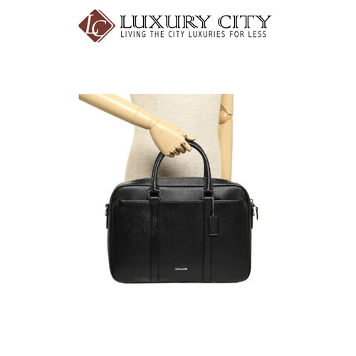 [Luxury City] Coach Perry Slim Brief In Crossgrain Leather
