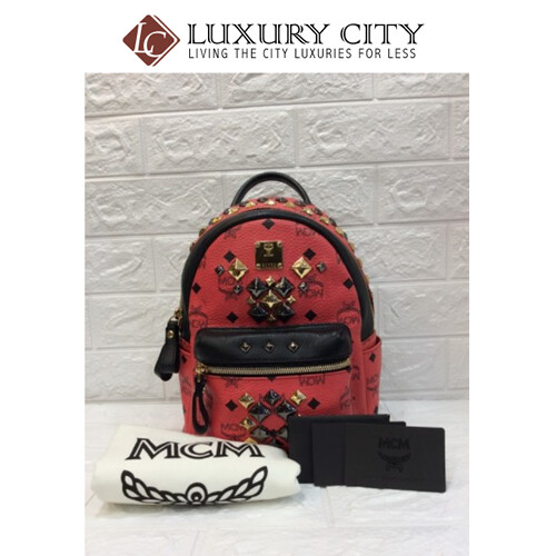 [Luxury City] Preloved Authentic MCM Backpack Stark