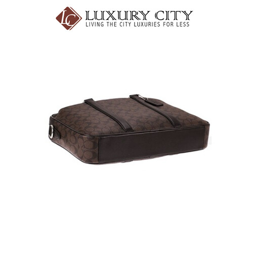 [Luxury City] Coach Perry Slim Brief In Signature Coach-F54803 (Brown/Mahogany)