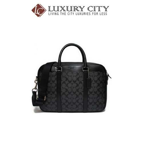 [Luxury City] Coach Slim Briefcase In Signature