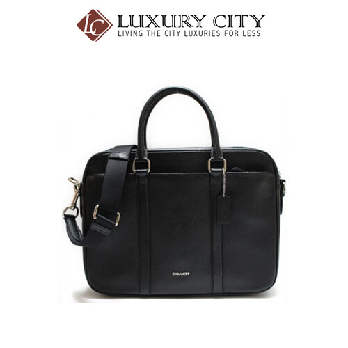 [Luxury City] Coach Perry Slim Brief In Crossgrain Leather