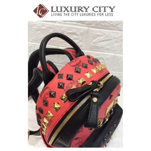 [Luxury City] Preloved Authentic MCM Backpack Stark