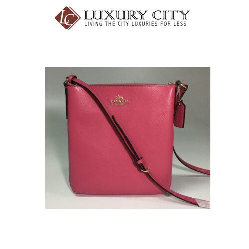 [Luxury City] Coach North/South Crossbody In Crossgrain Leather In Pink