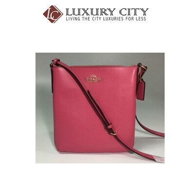 [Luxury City] Coach North/South Crossbody In Crossgrain Leather In Pink