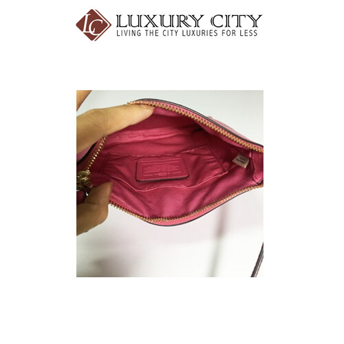 [Luxury City] Coach North/South Crossbody In Crossgrain Leather In Pink