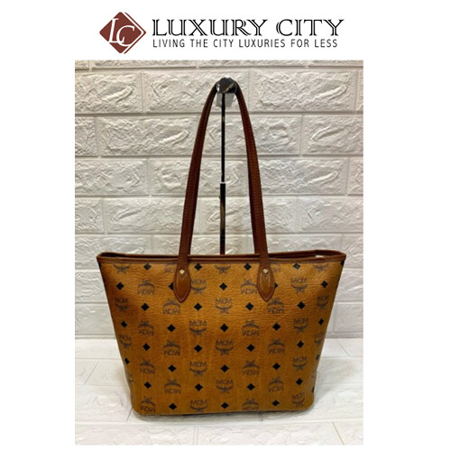 [Luxury City] Preloved Authentic Mcm Dog Bone Tote