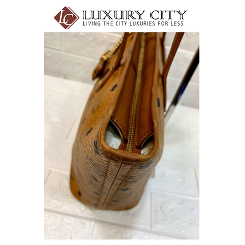 [Luxury City] Preloved Authentic Mcm Dog Bone Tote