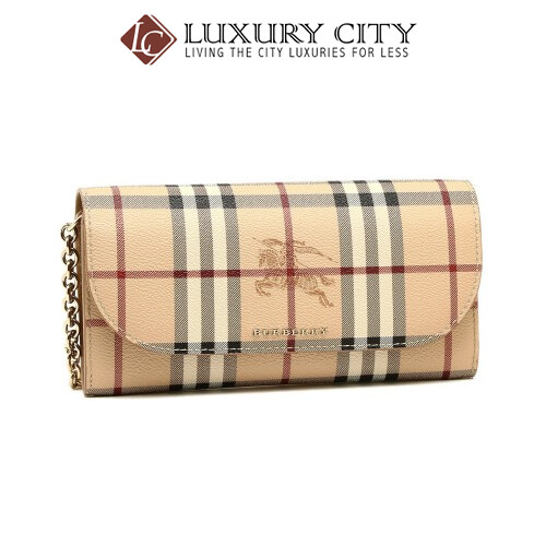[Luxury City] Burberry Haymarket Check Chain Light Brown Burberry-4060979