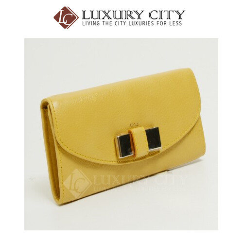 [Luxury City] Chloe Portefeuille Straw Long Wallet