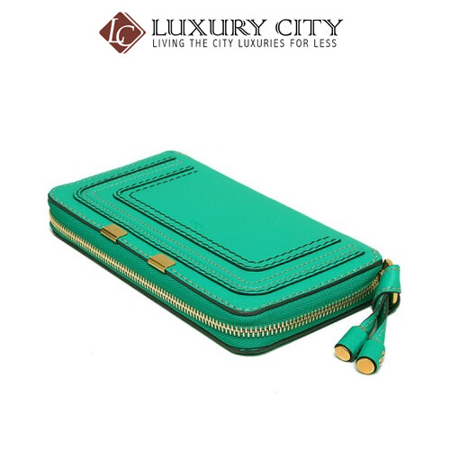 [Luxury City] Chloe&#39; Wallet Marcie Long Zip 3P0571 Jade Green